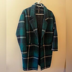 Plaid Green Coat
